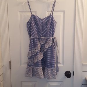 Little blue ruffled dress